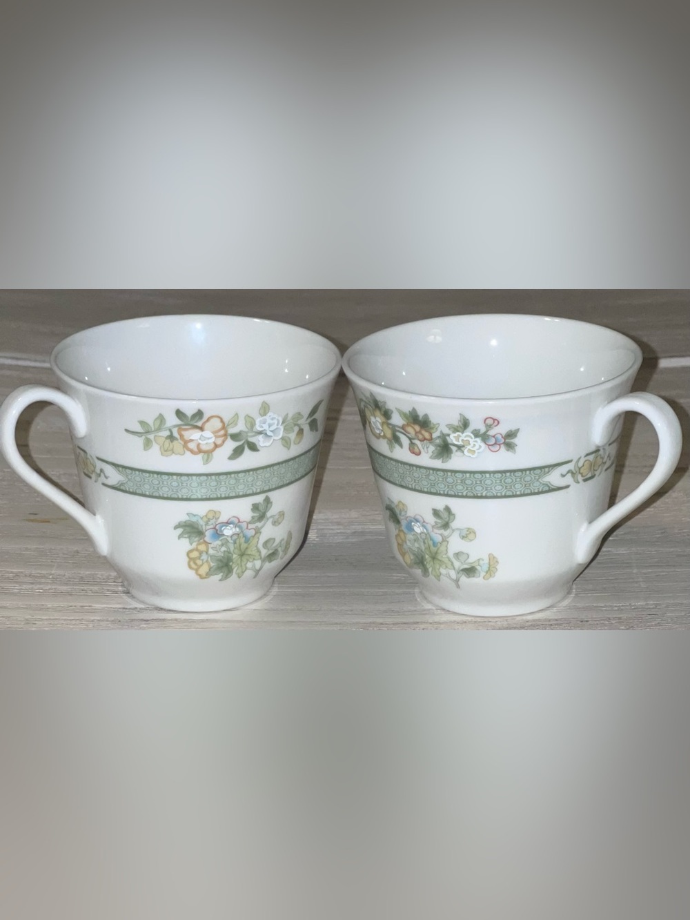 Royal Doulton Tonkin TC1107 Fine China Cups Set of 2 Vintage 1974 England